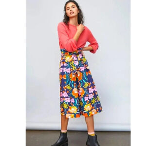 Anthropologie Corey Lynn Calter Kyla Paperbag Midi Skirt